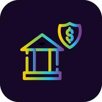 Banking Security Creative Icon Design vector