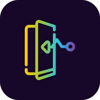 Exit Strategy Creative Icon Design vector