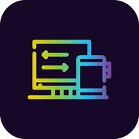 Digital Platform Creative Icon Design vector