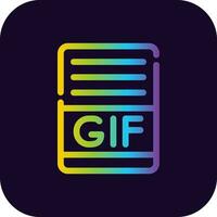 gifs creativo icono diseño vector