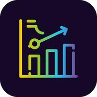 Clustered Bar Creative Icon Design vector