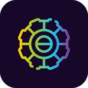 segmentario proceso creativo icono diseño vector