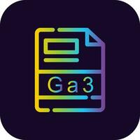 GA3 Creative Icon Design vector