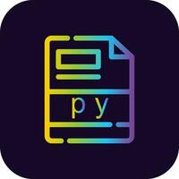 py Creative Icon Design vector