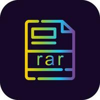 rar creativo icono diseño vector