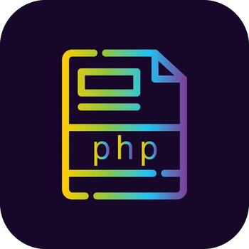 php Creative Icon Design vector