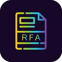 RFA Creative Icon Design vector