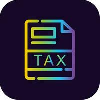 TAX Creative Icon Design vector