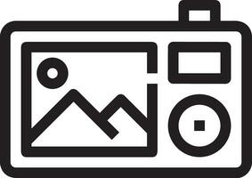 camera photography icon symbol image vector. Illustration of multimedia photographic lens grapich design images vector