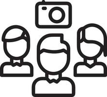 camera photography icon symbol image vector. Illustration of multimedia photographic lens grapich design images vector