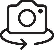 camera photography icon symbol image vector. Illustration of multimedia photographic lens grapich design images vector