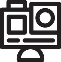 camera photography icon symbol image vector. Illustration of multimedia photographic lens grapich design images vector