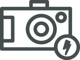 camera photography icon symbol image vector. Illustration of multimedia photographic lens grapich design images vector