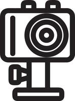 camera photography icon symbol image vector. Illustration of multimedia photographic lens grapich design images vector