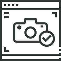 camera photography icon symbol image vector. Illustration of multimedia photographic lens grapich design images vector