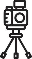 camera photography icon symbol image vector. Illustration of multimedia photographic lens grapich design images vector