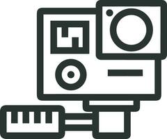 camera photography icon symbol image vector. Illustration of multimedia photographic lens grapich design images vector