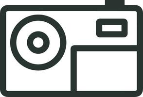 camera photography icon symbol image vector. Illustration of multimedia photographic lens grapich design images vector