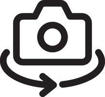 camera photography icon symbol image vector. Illustration of multimedia photographic lens grapich design images vector