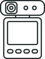 camera photography icon symbol image vector. Illustration of multimedia photographic lens grapich design images vector