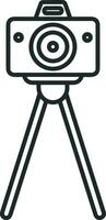 camera photography icon symbol image vector. Illustration of multimedia photographic lens grapich design images vector