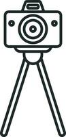 camera photography icon symbol image vector. Illustration of multimedia photographic lens grapich design images vector