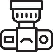 camera photography icon symbol image vector. Illustration of multimedia photographic lens grapich design images vector