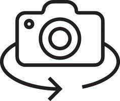 camera photography icon symbol image vector. Illustration of multimedia photographic lens grapich design images vector