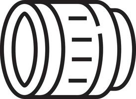 camera photography icon symbol image vector. Illustration of multimedia photographic lens grapich design images vector