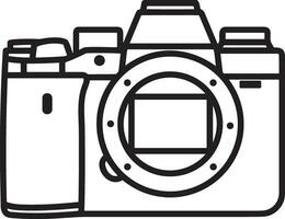 camera photography icon symbol image vector. Illustration of multimedia photographic lens grapich design images vector