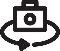 camera photography icon symbol image vector. Illustration of multimedia photographic lens grapich design images vector