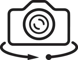 camera photography icon symbol image vector. Illustration of multimedia photographic lens grapich design images vector