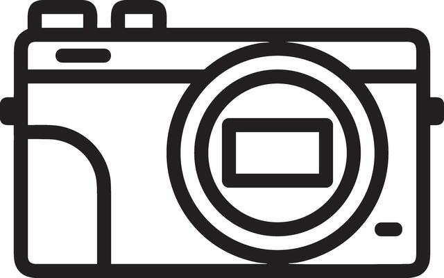 camera photography icon symbol image vector. Illustration of multimedia photographic lens grapich design images