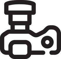 camera photography icon symbol image vector. Illustration of multimedia photographic lens grapich design images vector