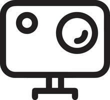 camera photography icon symbol image vector. Illustration of multimedia photographic lens grapich design images vector