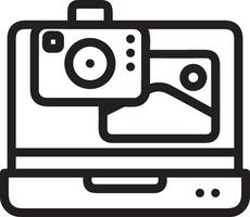 camera photography icon symbol image vector. Illustration of multimedia photographic lens grapich design images vector