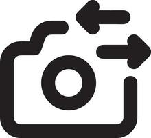 camera photography icon symbol image vector. Illustration of multimedia photographic lens grapich design images vector