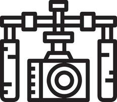 camera photography icon symbol image vector. Illustration of multimedia photographic lens grapich design images vector