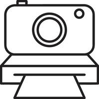 camera photography icon symbol image vector. Illustration of multimedia photographic lens grapich design images vector