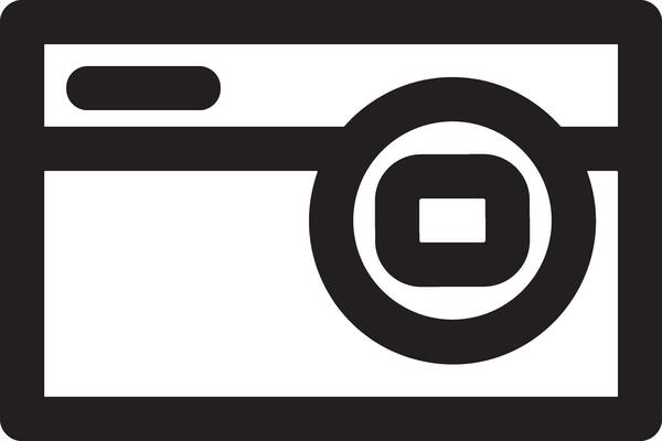 camera photography icon symbol image vector. Illustration of multimedia photographic lens grapich design images