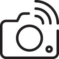 camera photography icon symbol vector image. Illustration of multimedia photographic lens graphic design image