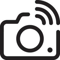 camera photography icon symbol vector image. Illustration of multimedia photographic lens graphic design image
