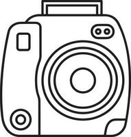 camera photography icon symbol vector image. Illustration of multimedia photographic lens graphic design image