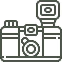 camera photography icon symbol vector image. Illustration of multimedia photographic lens graphic design image