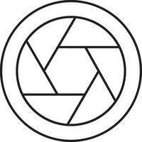 camera photography icon symbol vector image. Illustration of multimedia photographic lens graphic design image