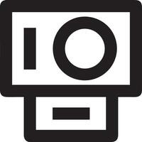 camera photography icon symbol vector image. Illustration of multimedia photographic lens graphic design image