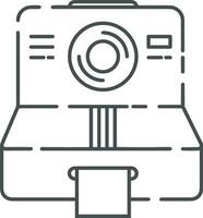 camera photography icon symbol vector image. Illustration of multimedia photographic lens graphic design image
