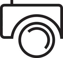 camera photography icon symbol vector image. Illustration of multimedia photographic lens graphic design image