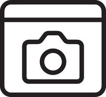 camera photography icon symbol vector image. Illustration of multimedia photographic lens graphic design image