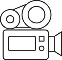 camera photography icon symbol vector image. Illustration of multimedia photographic lens graphic design image